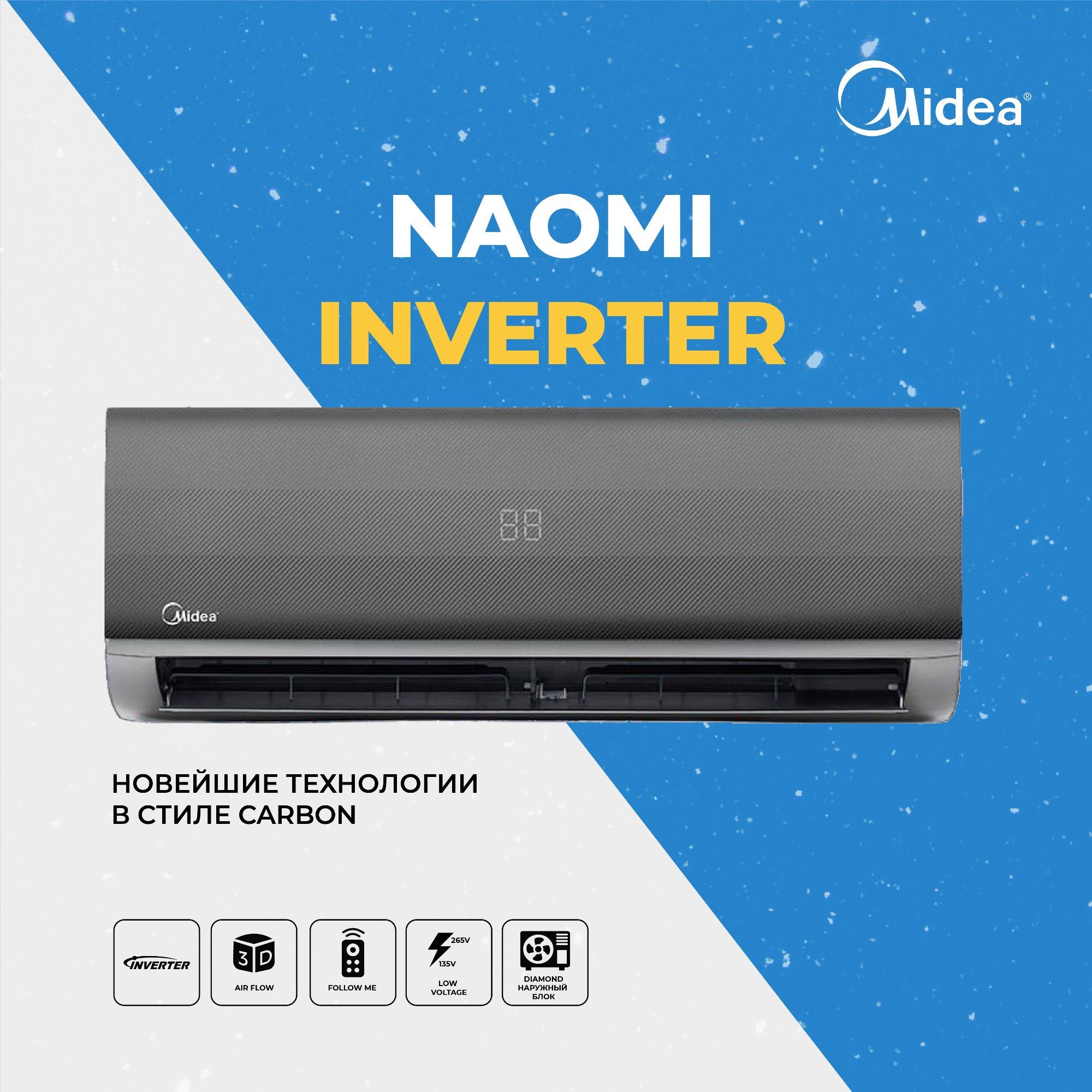Кондиционер Midea NAOMI- 12 000 Btu