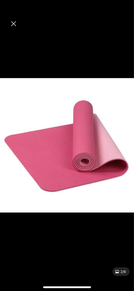 Коврик для йоги и гимнастики с чехлом YOGA MAT