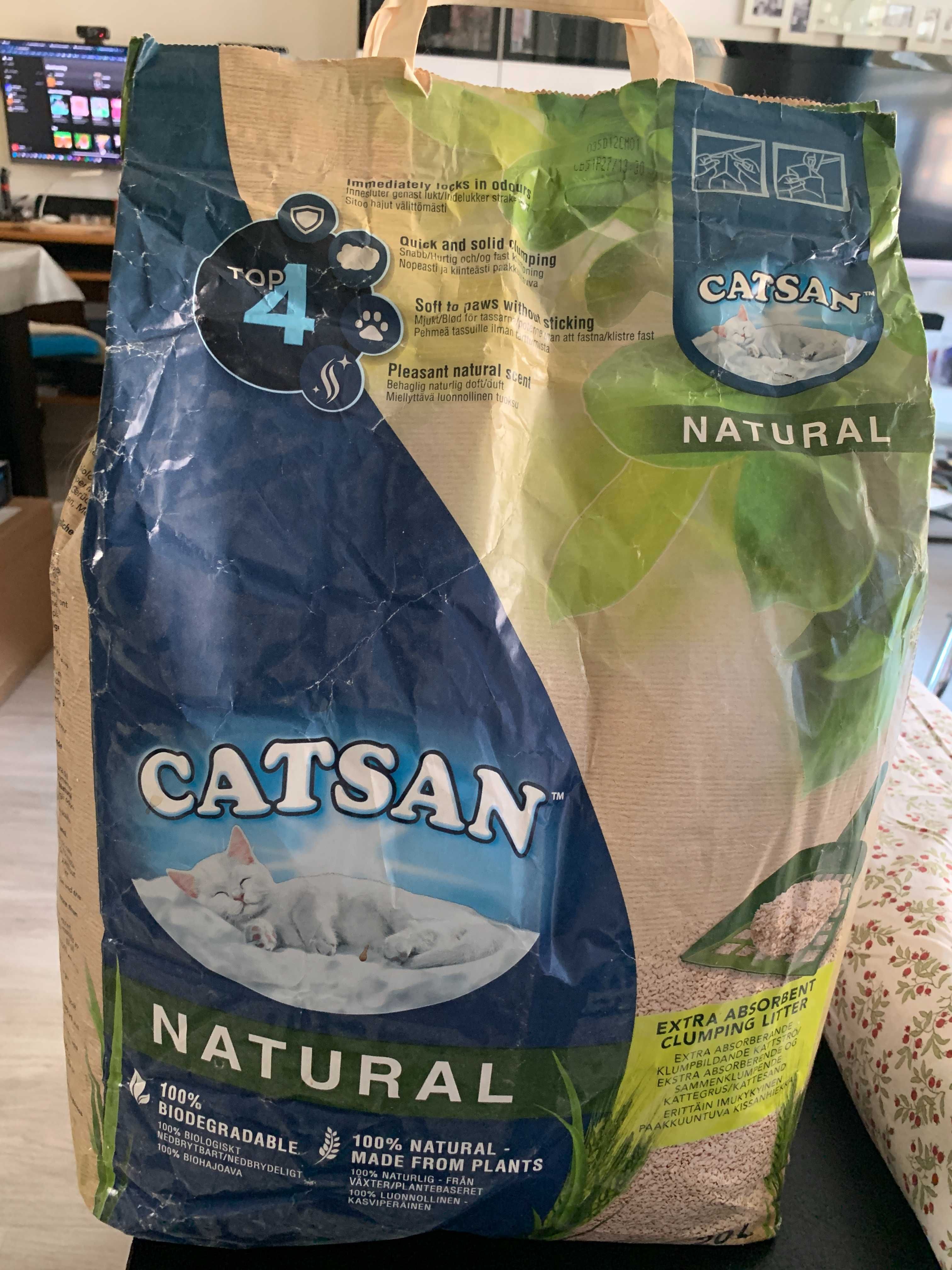 Постелка за котешка тоалетна Catsan Natural 20L