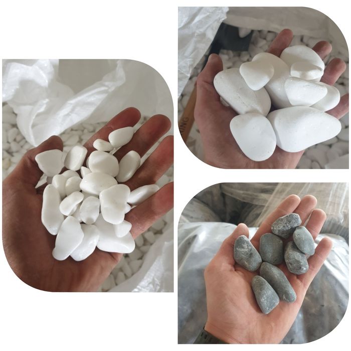 Piatra decorativa marmura alba neagra thasos curte flori gradina