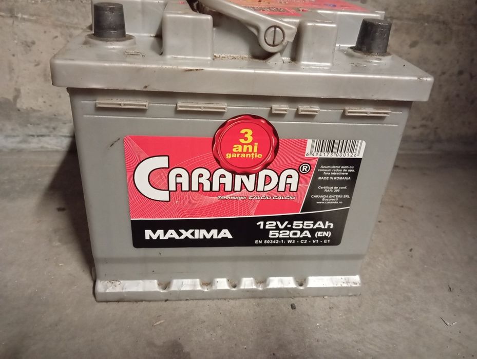 Baterie auto Caranda Maxima 55 amperi stare perfectă