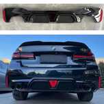Difuzor bara spate M5 cu bec BMW seria 5 G30(2017-2022) negru lucios