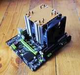 Kit jocuri Intel 8/16 core 16GB RAM placa baza cooler CPU 2x90mm