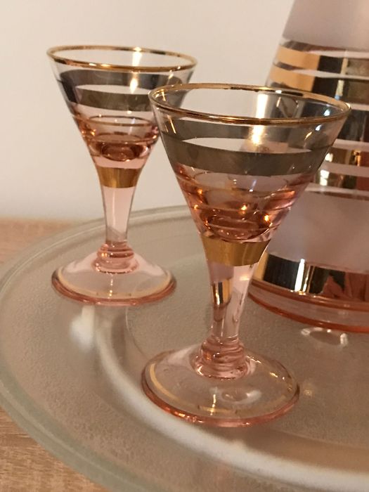 Сервиз за ликьори de Rupel, BOOM, Belgium, 1959 г.