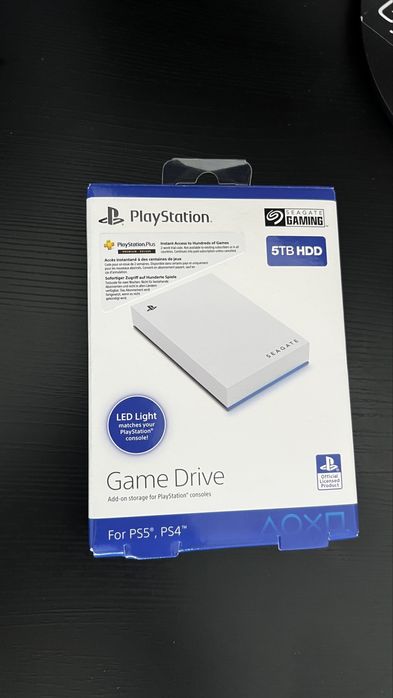 Seagate Game Drive For PS5 USB 3.2 Extern HDD 5TB Alb Nou