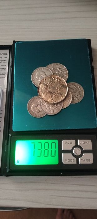 8 Monede vechi Argint