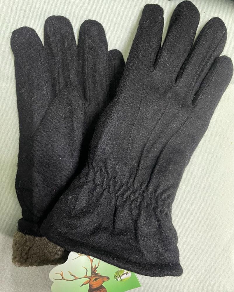 Мужские перчатки с начосом. Производство Турция. Шерсть 100%.
