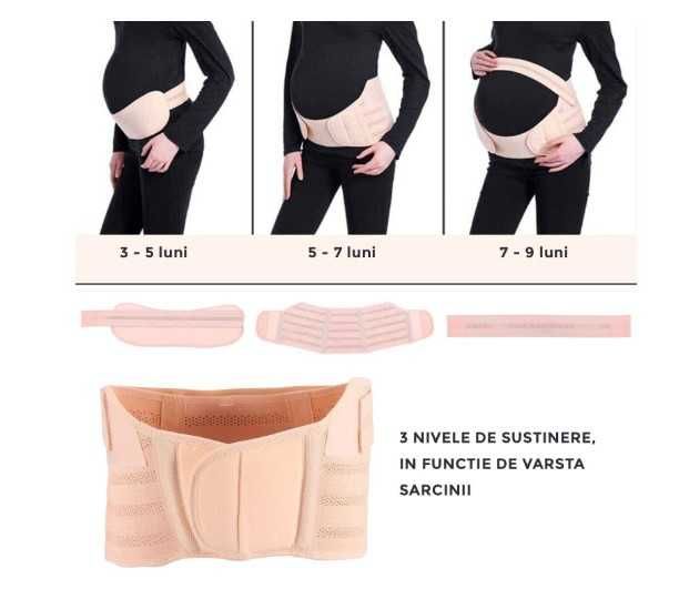 Centura prenatala cu 3 niveluri de sustinere, marimea XL