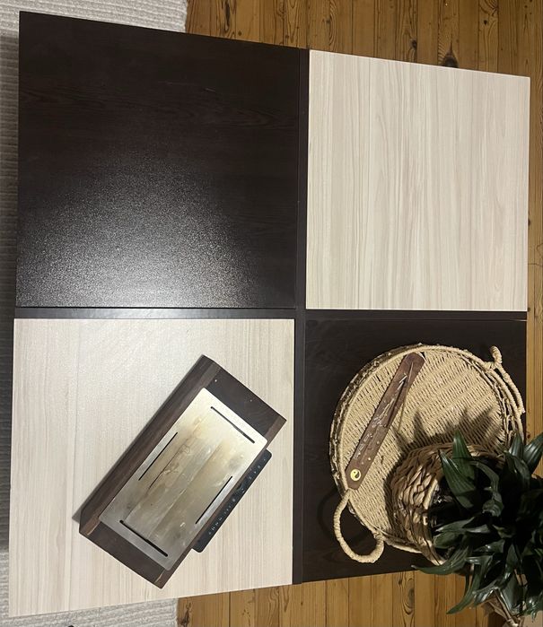 Холна маса в два цвята