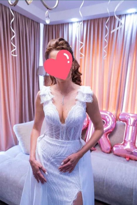 Rochie mireasa (cu trena detasabila)