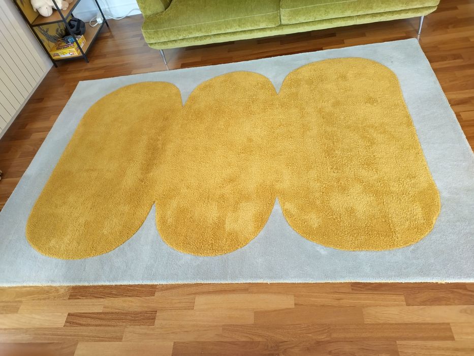 covor modern, lana naturala, designer UK, 2x3 m, aproape nou