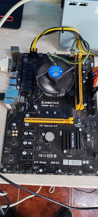 Placa de baza 1151 Biostar + Procesor I5 7400 3.5ghz + Cooler