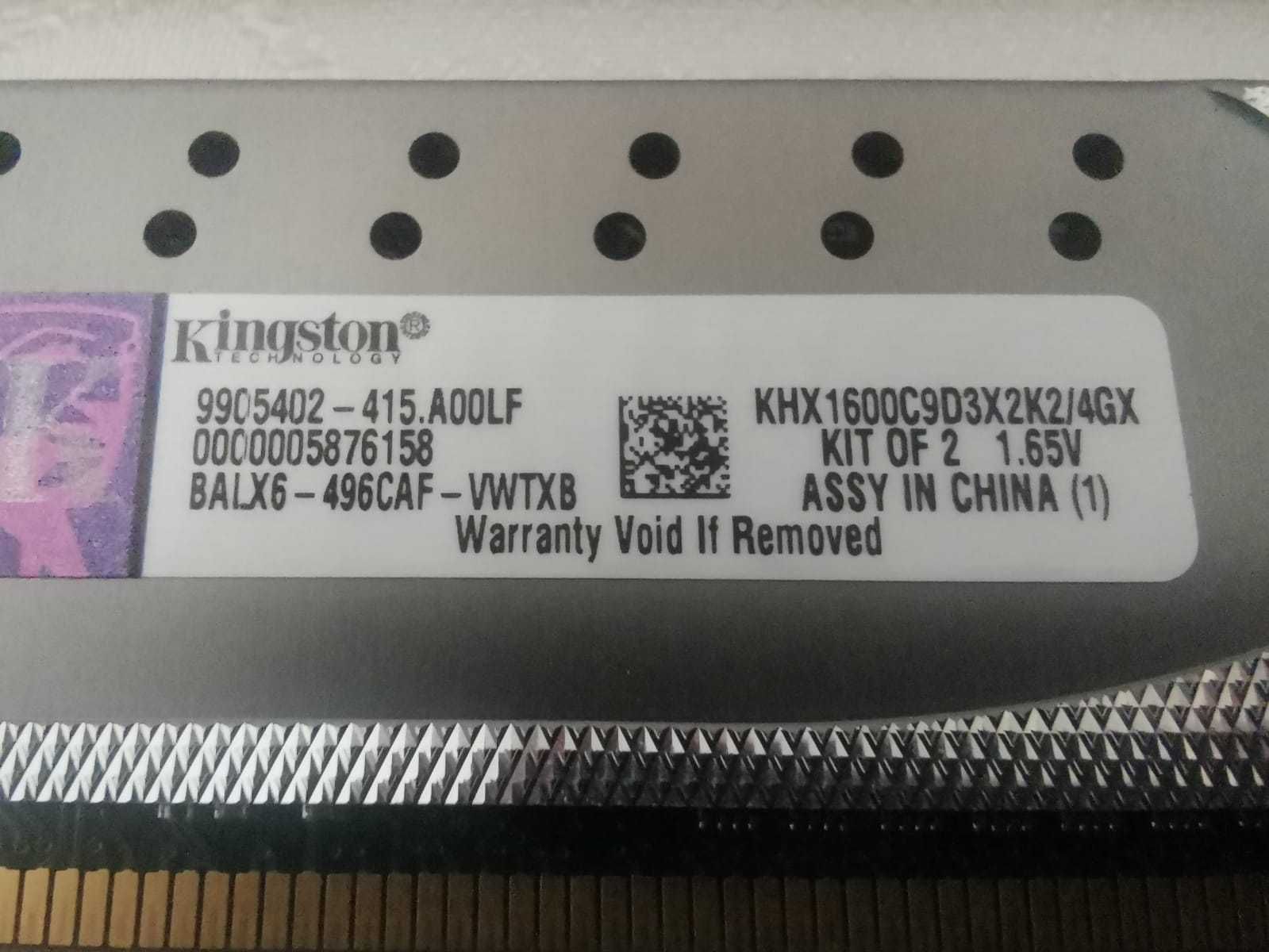 Kit Memorii KINGSTON Ram DDR3 4GB pc (2 x 2GB )  desktop