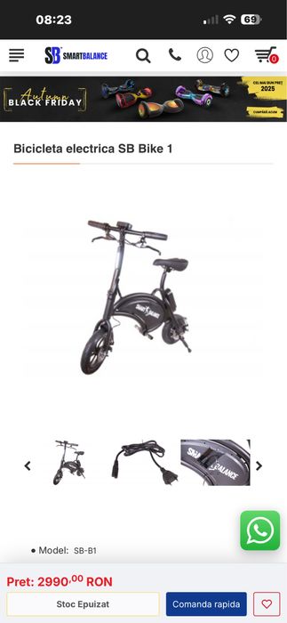 Bicicleta electrica SB Bike 1