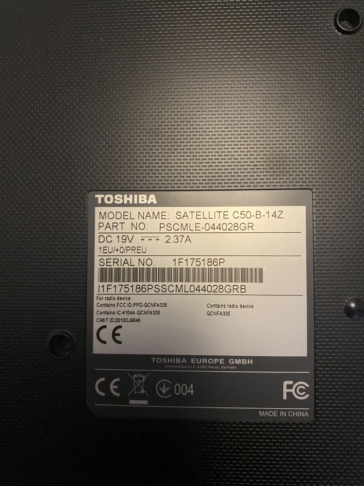 Laptop Toshiba Satellite C50-B-14Z