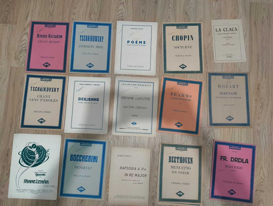 Partituri și cărți pentru Vioara - Pian perioada interbelica