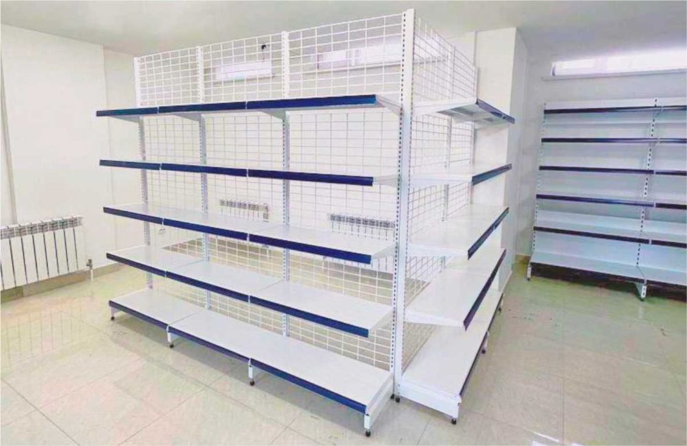 Стеллаж металлический сборный, полка стеллаж, полка металлическая asts