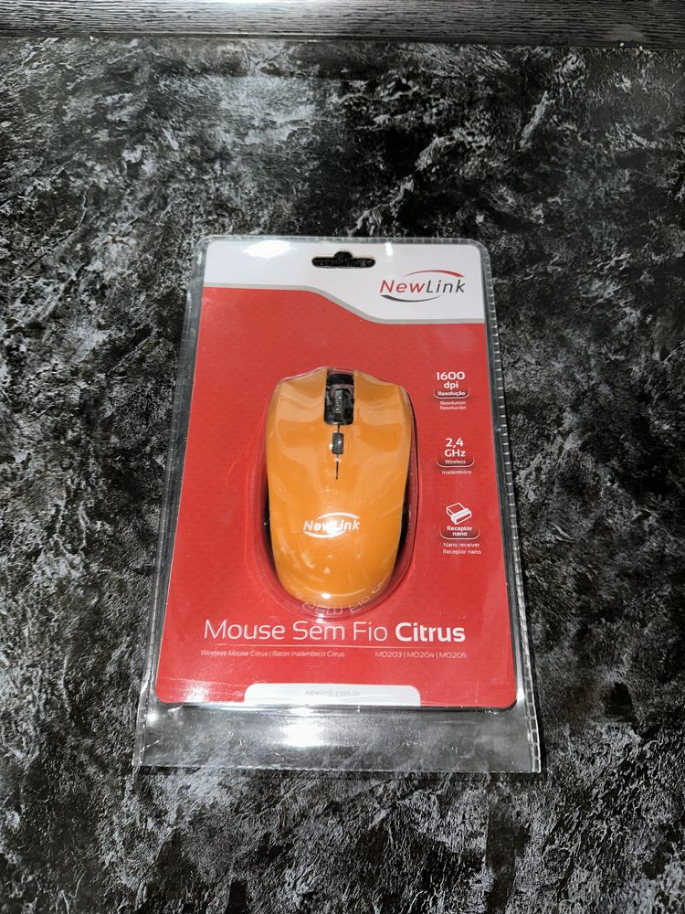 Новая мышь Mouse Sem Fio Citrus