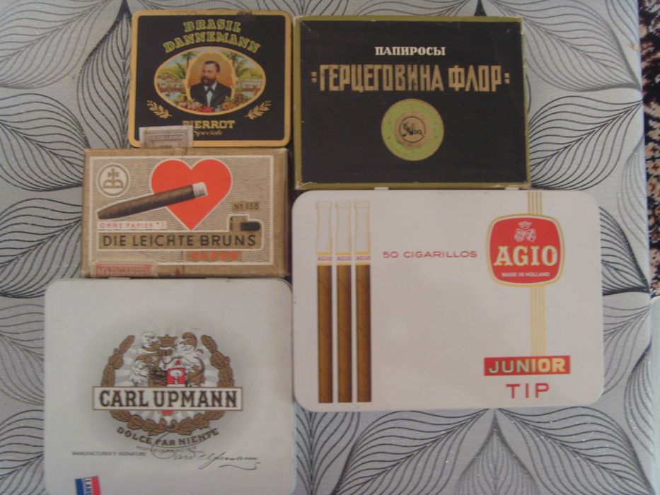 Метални кутии за цигари и пури,