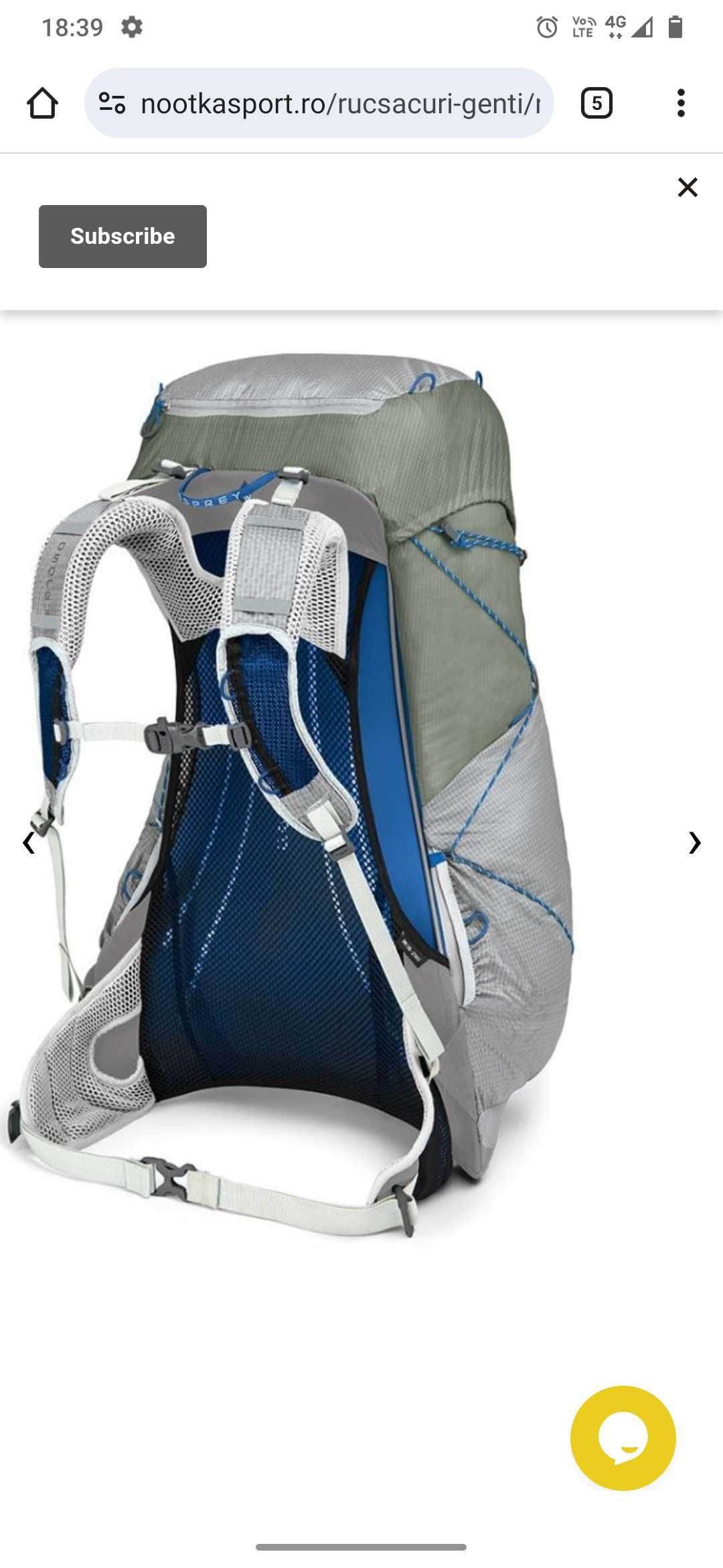Osprey Levity 45 nou rucsac munte