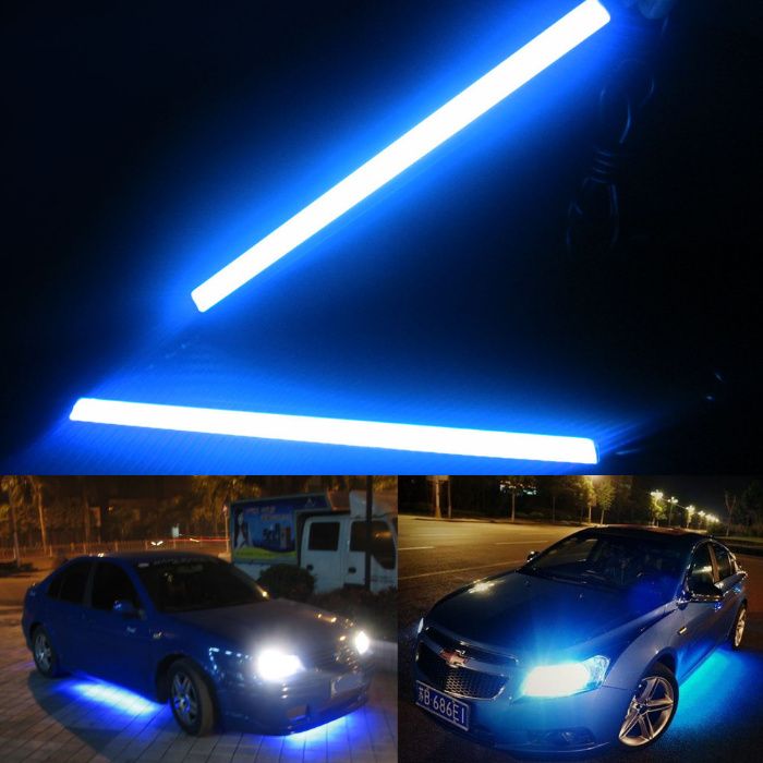 Set 8x lumini LED tuning auto masina DRL SuperBright 6 culori +CADOU!