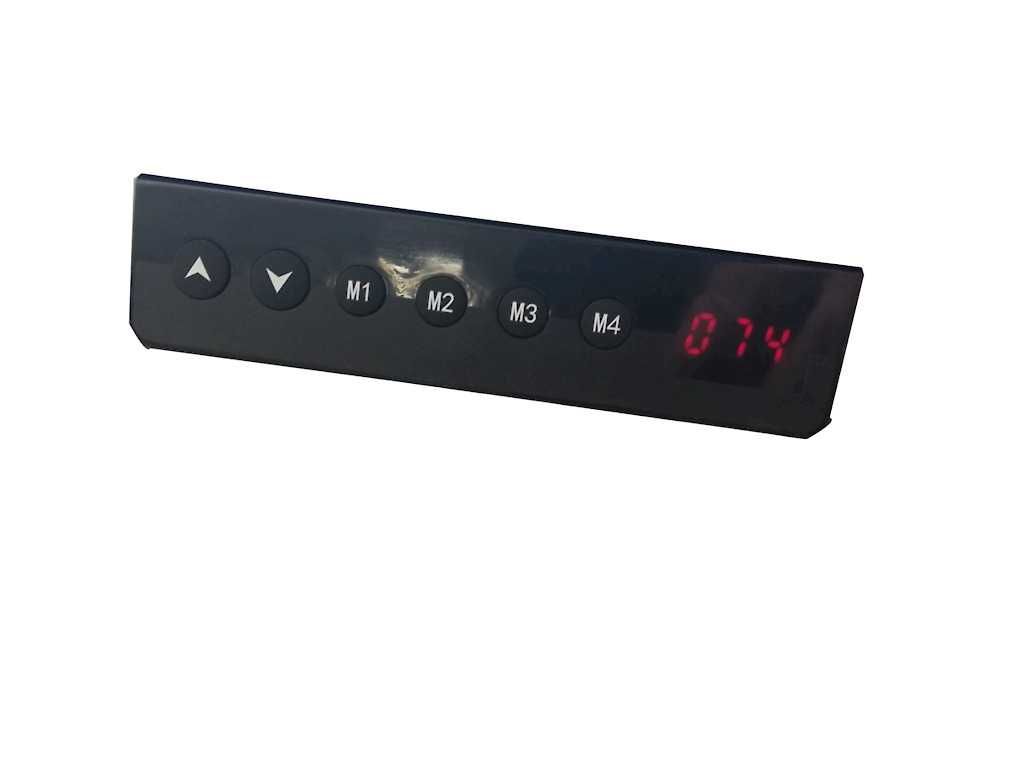 Cadru de birou reglabil pe inaltime electric-profil rotund,memory tab