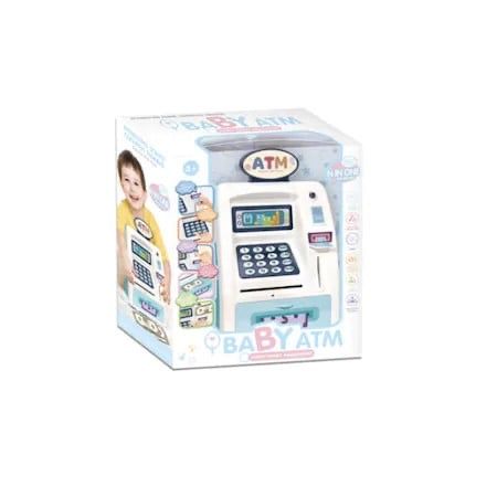 ATM de jucarie pentru copii, functii reale, sunete, pusculita, NOU