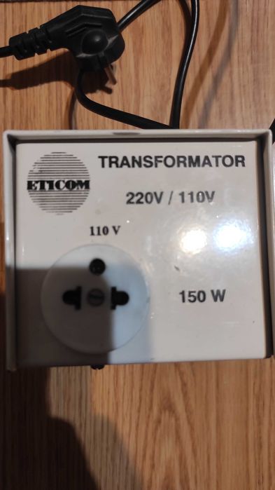 transformator alb traf de 110v din 220v face 110v 150w cu proba