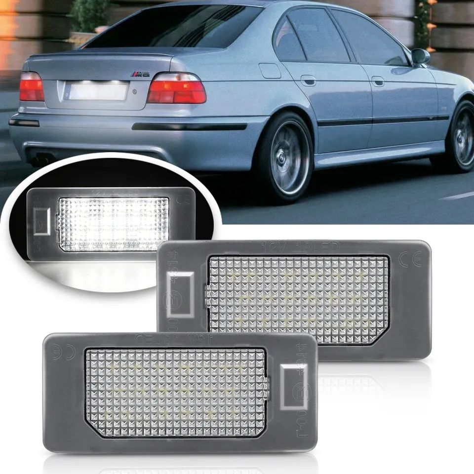 Lampi LED numar dedicate placuta inmatriculare BMW E60 E90 E83 X5 X6 F