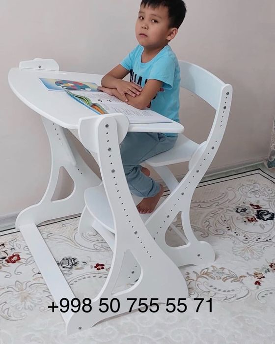 Парта. Растущая парта со стулом. Бесплатная доставка по стране