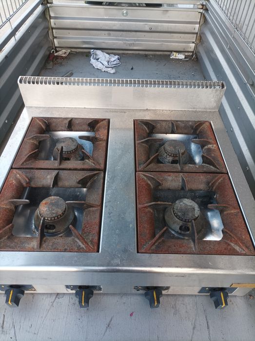 Plita profesionala inox și fonta