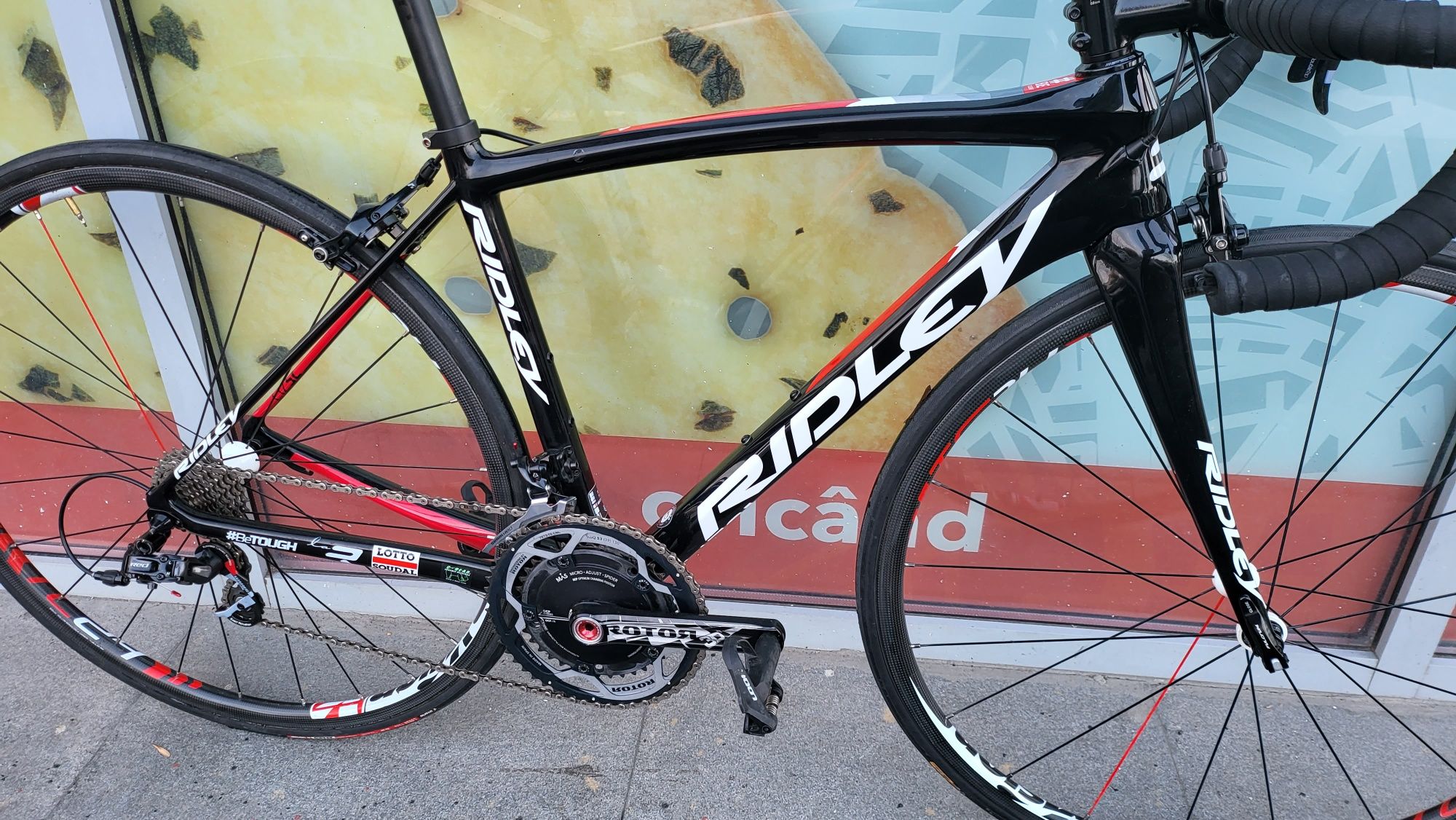 Cursiera Carbon Ridley Team 6.8kg Sram Red roti vision carbon sworks b