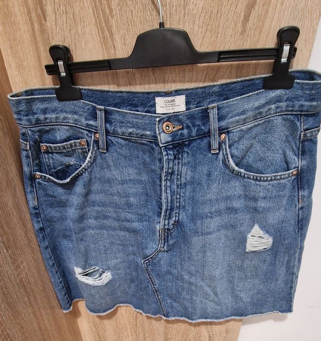 Fusta denim regular fit , noua , Colin'S