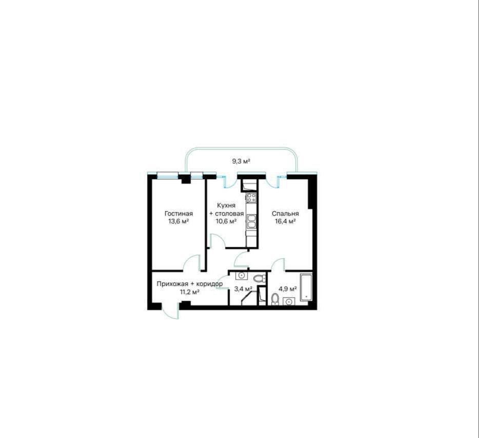 Parkwood Продается 2 комнатная коробка ул.Нукусская Мирабад