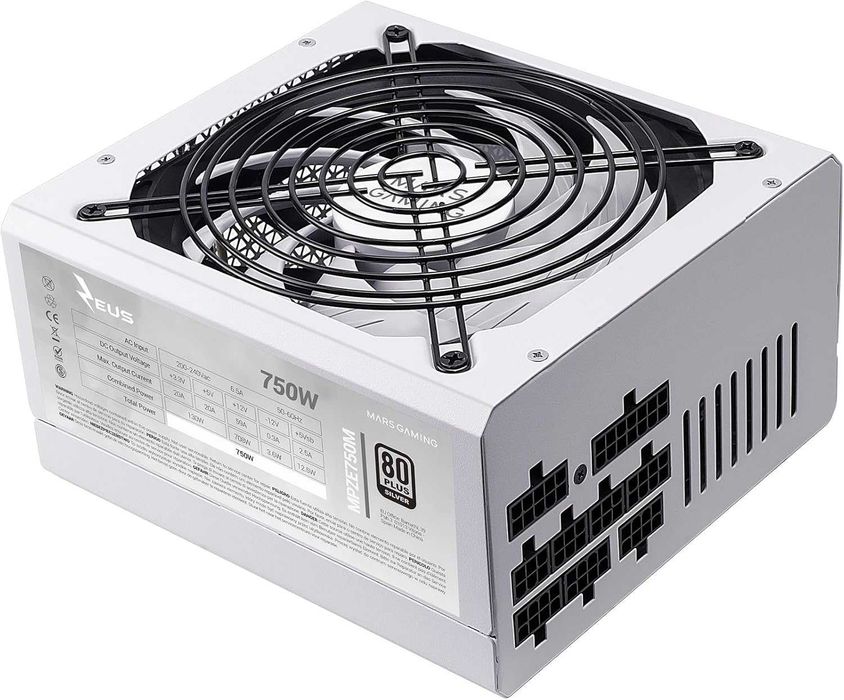 Sursă PC Mars Gaming MPZE750M, 750W alba Modulara, 2 ani garanție