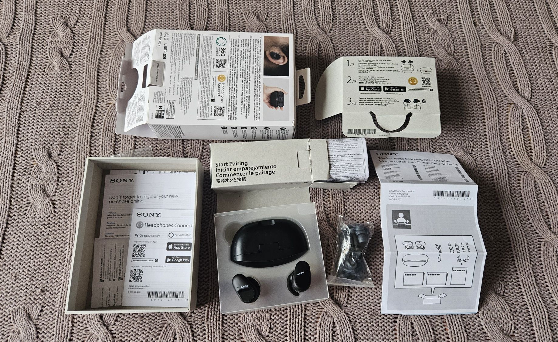 Безжични слушалки Sony WF-SP800N