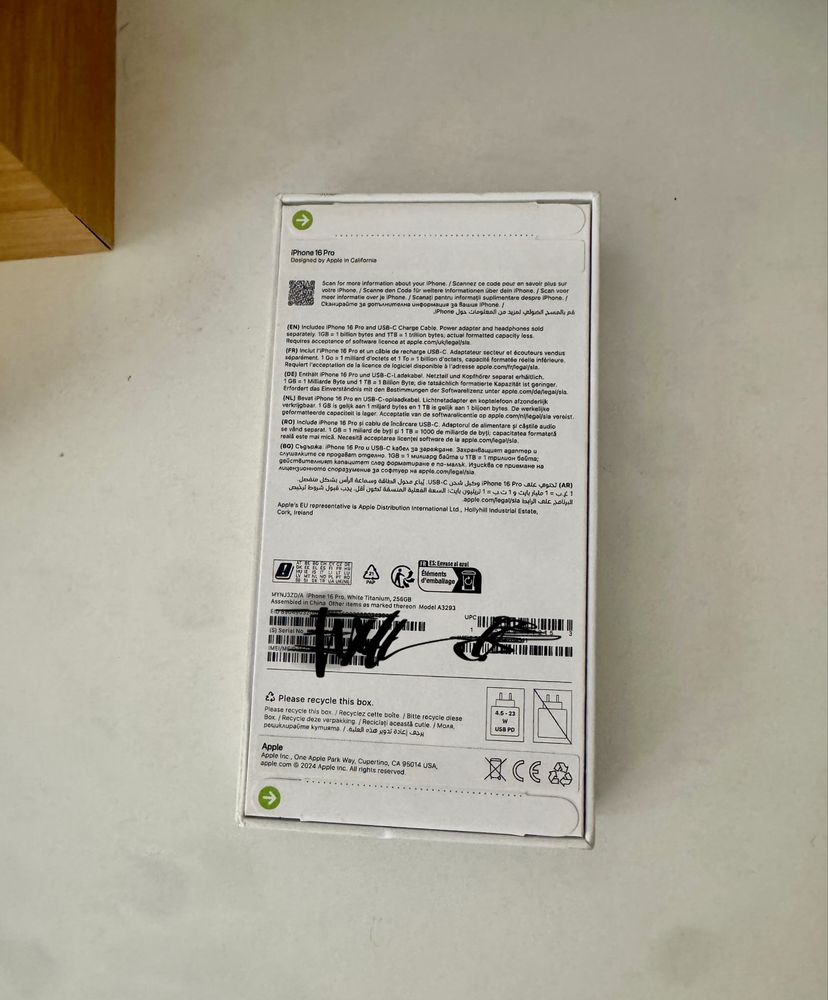 Iphone 16 Pro 256Gb White Titanium