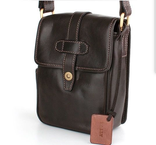 Messenger bag Bally Atabio dark brown absolut noua