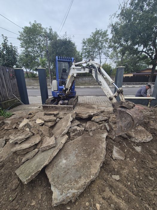 Închiriez miniexcavtor 2,6 tone/ basculabila 3,5 tone