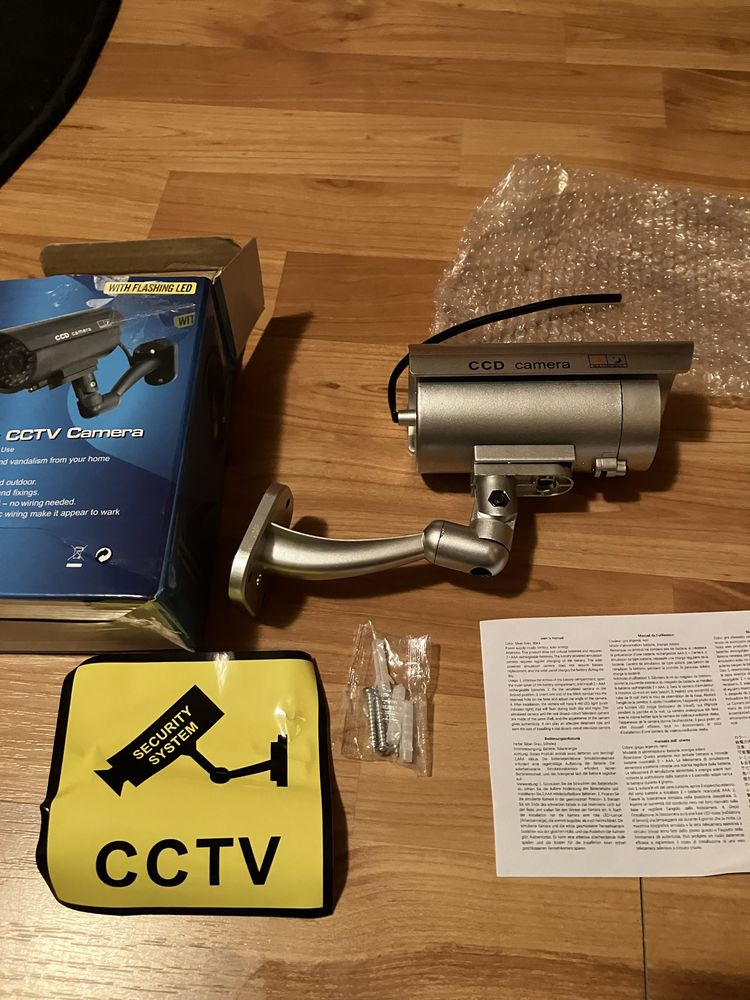 NOUA Camera supraveghere FALSA cu bec led