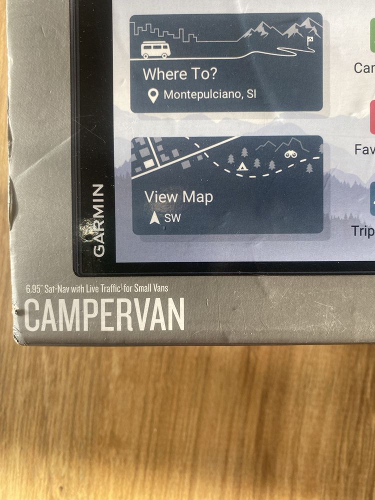 Navigator GPS Garmin Campervan 6.95 inch pentru autorulote si campere