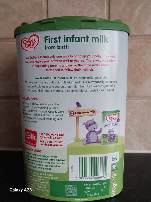 Cow & Gate Formula Nr. 1 Made in UK