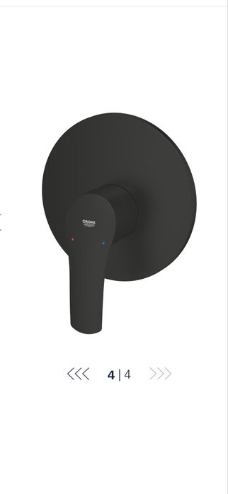 Grohe EUROSMART смесител за вграждане за душ/ Черен мат