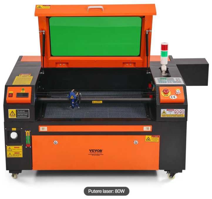CO2 Laser 80W, 710x510mm, 500mm/s (19.7 IPS), tub 8000h - NOU