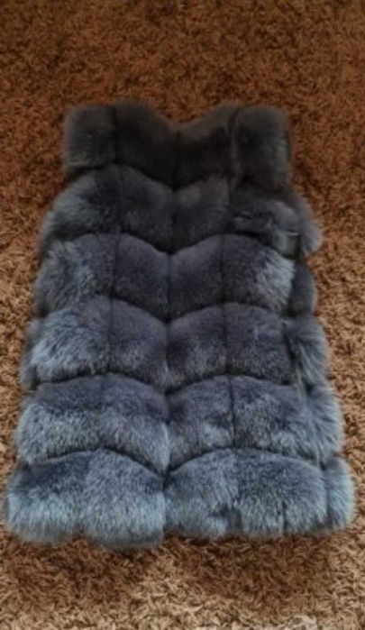 Елек от лисица естествен косъм