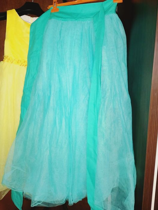 Юбка пачка бирюзовая пышная