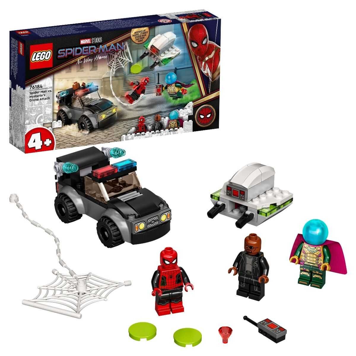 LEGO Super Heroes Spider-Man против атаки дронов Мистерио 76184 НОВЫЙ