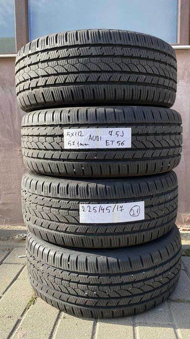 jante alu audi a 3 a4  etc 5x112 all season  225 45 17 bune dot 2021