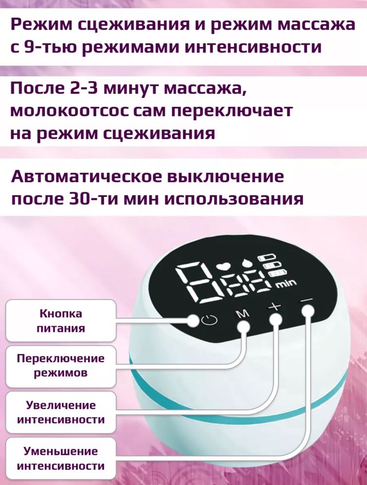 Молокоотсос беспроводной электрический, Molokootsos