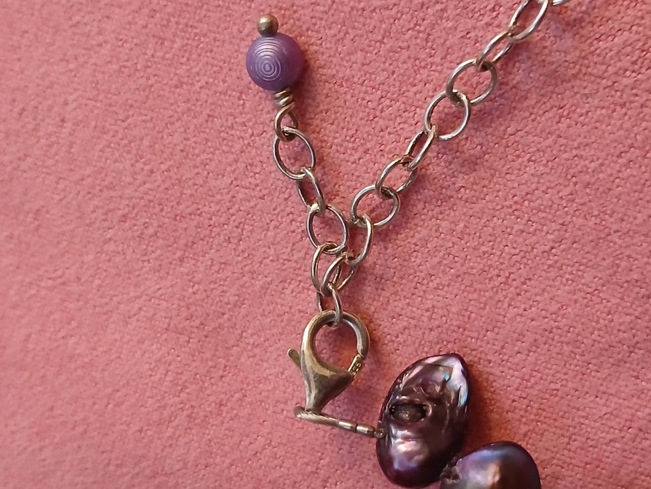 Colier argint si perle